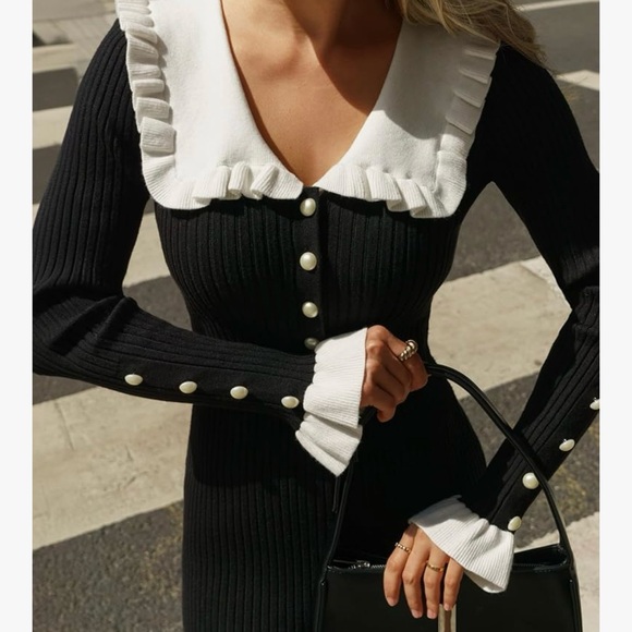 🌺🌺 NWT ZESICA ELEGANT DRESS SIZE L - Picture 4 of 6